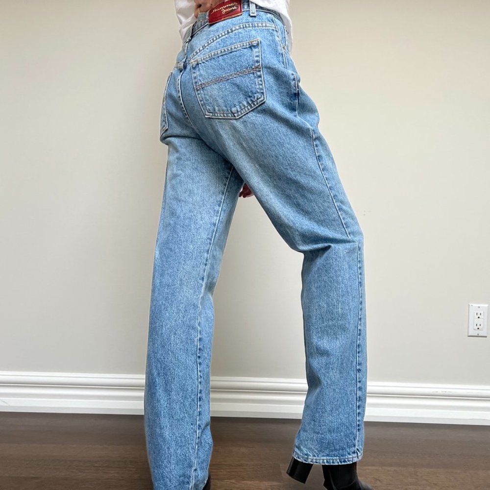 Vintage Hammer Mid Wash High-Rise Bootleg cut Jeans Size 11/12